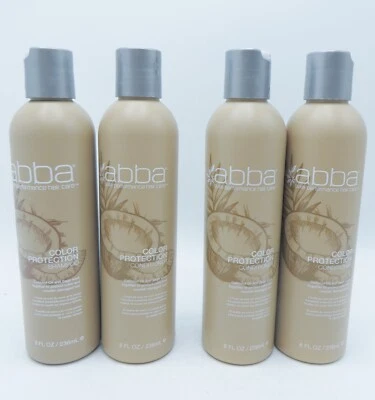 ABBA CHAMPÚ/ACONDICIONADOR PROTECCIÓN COLOR ACEITE DE COCO 8 OZ (Lote de 4) Foto 1 de 2