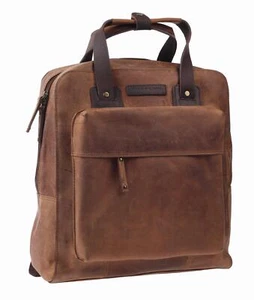 Harold's Wanderrucksack natur Lederrucksack Rucksack Backpack I 35x32x12cm - Picture 1 of 4