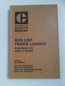 Caterpillar 943 LGP Track Loader parts manual. Genuine Cat book. - Picture 1 of 1