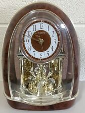 Nightingale Classic Rhythm Mantle Clock 4RH781WD23 Brown Swarovski Crystal