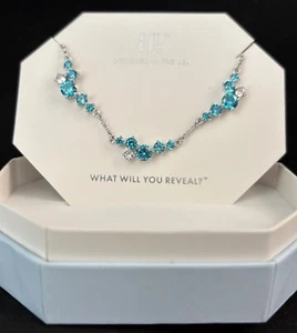 Bomb Party “Gem Drop” RBP7286 March Birthday 2024 Necklace Rhodium - Picture 1 of 3