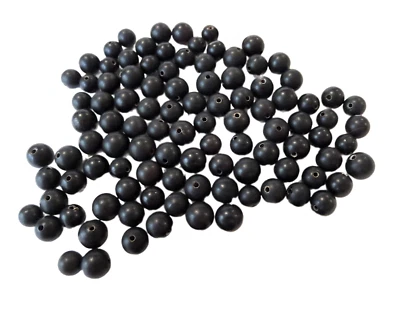 CUENTAS DE ÓNIX NEGRO ACABADO MATE STOCK ANTIGUO 7-8mm Foto 1 de 4