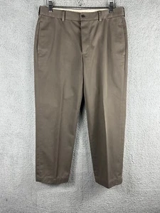 Brooks Brothers Advantage Chino Clark Men's Pant Khaki Beige Flat Pocket W33xL30 - Picture 1 of 9