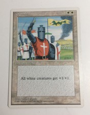 MTG Crusade 4th (Fourth) Edition VLP/NM 1995 MagicWhite Crusades Crusader