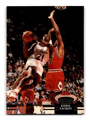 Ledell Eackles 1992-93 Stadium Club #37 Washington Bullets NM-MINT - Image 1 of 2