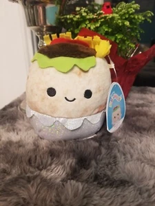 Neu mit Etikett Squishmallow 2021 5" Bernardo the Burrito Food Squad Kellytoy - Bild 1 von 4