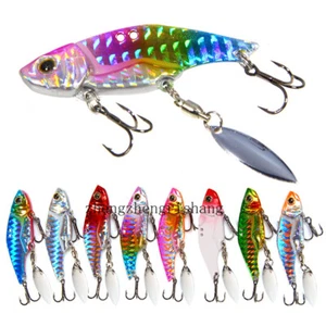 5pcs Metal Blade Fishing Lures Hard VIB Crank Baits Sinking Treble Hook 12g-16g - Picture 1 of 17