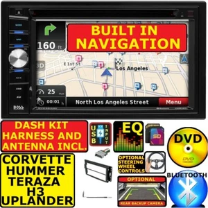 CORVETTE HUMMER H3 GPS SISTEMA DE NAVEGACIÓN BLUETOOTH CD/DVD RADIO COCHE ESTÉREO - Imagen 1 de 11