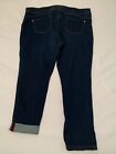 Slim Factor By Investments Jeans Skinny Cuffed Jegging Womens Size 3X (J229)