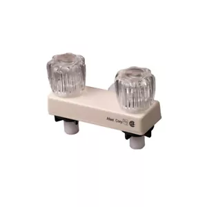 Grifo de ducha blanco para casa rodante/casa móvil con desviador roscado superior - Imagen 1 de 3