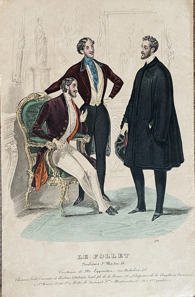 GRAVUR Der Männermode 27X19cm Salonpost - Bild 1 von 1