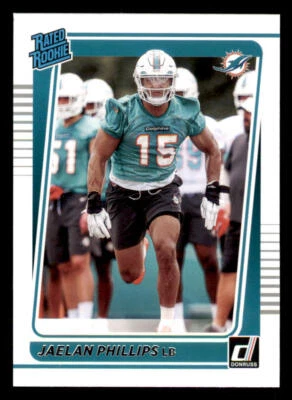 2021 Donruss #336 Jaelan Phillips RR RC - Image 1 of 2