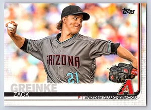 2019 Topps Series 1 Base # 222 Zack Greinke - Arizona Diamondbacks - Bild 1 von 2