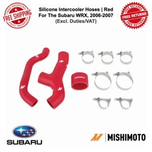 Mishimoto Red Silicone Intercooler Hoses For 06-07 Subaru WRX #MMHOSE-SUB-INT6RD - Picture 1 of 11