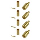 4 Pack SMB Plug Crimp Connector - RG316/RG174 Cable Crimp Easy to Use