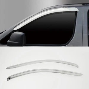 Chrome Window Visors Vent 2p ( Fits : 2007 - 2020 Hyundai i800 H1 Starex ) - Picture 1 of 6
