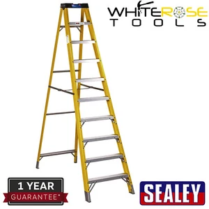 Drabina schodowa Sealey z włókna szklanego 9-biegowa EN 131 Garaż Warsztat Antypoślizgowa - Zdjęcie 1 z 2