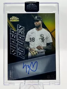 LUIS ROBERT JR 2021 TOPPS CHROME BLACK SUPER FUTURES GOLD AUTO 18/50 #SFA-LR JC - Picture 1 of 3
