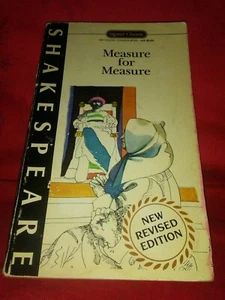Measure for Measure: William Shakespeare-1988 Pb Ed World Lit./Drama (Reprint) - Picture 1 of 8