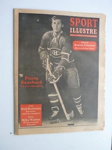 ORIGINAL NEWSPAPER JOURNAL SPORT ILLUSTRE 1970 PIERRE BOUCHARD MONTREAL CANADIEN - Picture 1 of 4