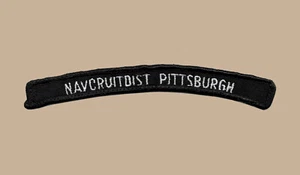 US Navy Recruiting District Pittsburgh PA NAVCRUITDIST UIM Shoulder Rocker Tab - Picture 1 of 1