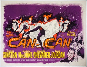 Can-Can ORIGINALE Quad Film Poster LINO BACKED Sinatra MacLaine 1960 - Foto 1 di 5