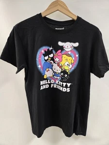 Hello Kitty And Friends Shirt Womens Large Black Sanrio Cartoon Graphic Tee 2024 - Picture 1 of 7