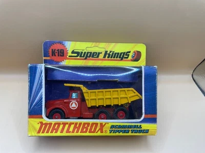 Matchbox K-19 King Size Truck ribaltabile truffa in scatola Super Kings Inghilterra - Immagine 1 di 4