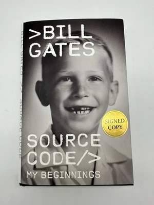 Source Code: My Beginnings SIGNED BOOK Bill Gates IN HAND - Image 1 of 4