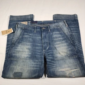 Polo Ralph Lauren klassische Passform abgenutzte Herrenjeans Größe 33 x 30 Hose NEU $ 268 - Bild 1 von 18