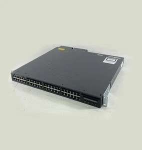 Cisco C1-WS3650-48FS/K9 48x GbE PoE+/4x 1G SFP Switch w/ 2x PSU & Stack - Picture 1 of 5