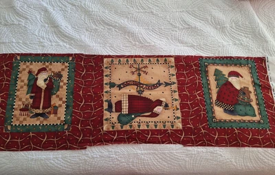 Panel de tela Debbie Mumms "Mumms The Word" 3 manualidades de acolchado de Papá Noel de Navidad Foto 1 de 4