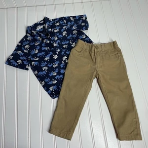 Janie and Jack Ben Sherman Boys Button Down Shirt and Pants Bundle Size 2T - Picture 1 of 7