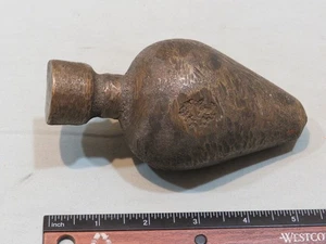 Vintage Large Brass Crude 4lb 3oz Plumb Bob, Unbranded - Picture 1 of 6