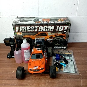 Camión HPI Firestorm 10T Nitro RC 2x2 Buggy escala 1/10 listo para funcionar - Imagen 1 de 12