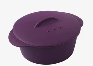 Epicure Round Steamer Silicone 14 3/4 cup, Diameter 8 1/2" Purple, sealed bag - Bild 1 von 3