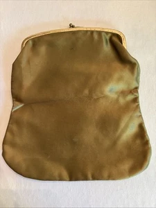 A Vintage Small Green Satin Evening Bag. This Is From 1962. - Picture 1 of 3