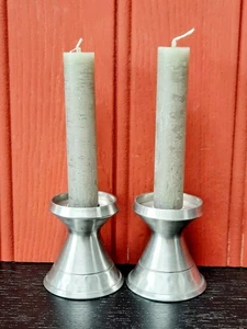 Candelabros de peltre sueco - Imagen 1 de 9