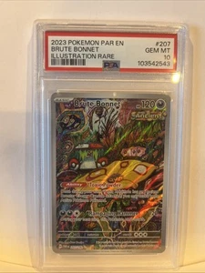 2023 POKEMON PARADOX RIFT ILLUSTRATION RARE #207 BRUTE BONNET PSA 10 (low Pop) - Bild 1 von 6