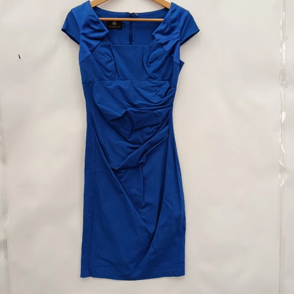 Vestido Híbrido Talla 12 Azul Poliéster Para Mujer Inteligente Fiesta Evento Ropa Preciado Foto 1 de 4