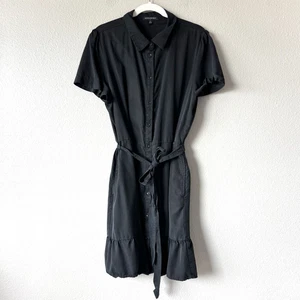 Banana Republic Utility Hemdkleid Volantsaum Größe 18 Old Money Büro Karriere - Bild 1 von 9