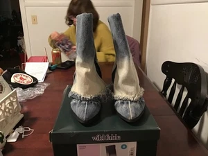 Wild Fable Calista blaue Denim-Stiefel Größe 8 - Bild 1 von 4
