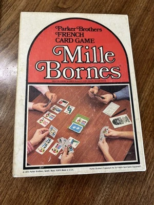 Mille Bornes Parker Brothers 纸牌游戏复古 1971 完整 — 第 1/4 张图片