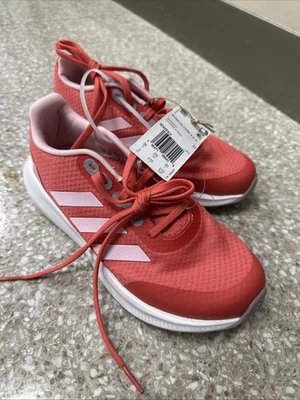 Adidas Niños Performance Zapatos para Correr RUNFALCON 3 ZAPATOS DE ENCAJE Rojo Blanco talla 3 Foto 1 de 4