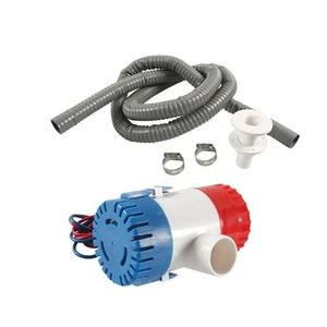 Kit de plomería bomba de sentina eléctrica para barco de 12 V 5 piezas que incluye bomba de sentina de 1100 gph - Imagen 1 de 3