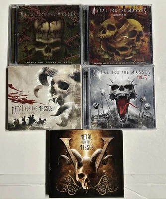 Lot Of 5 Metal For The Masses CDs🔥OOP🔥Arch Enemy In Flames Nevermore🔥LOOK🔥 Foto 1 de 2
