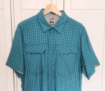 Camisa Lowe Alpine Azul Medio Senderismo Caminar Foto 1 de 4