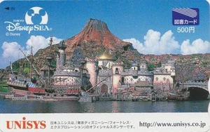 Carte JAPON - DISNEY SEA UNISYS - BATEAU Rocher - SHIP & Rock - JAPAN Tosho card - Imagen 1 de 1
