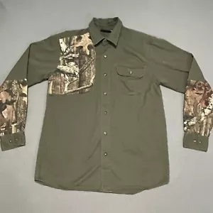 MOSSY OAK Break-Up Infinity Long Sleeve Button Shooting Shirt Medium 38-40 Green - Picture 1 of 7