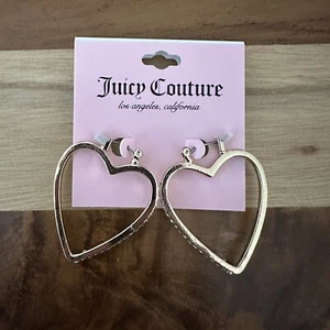 Juicy Couture Large Crystal Earrings Brand New Model P10021-42 - Picture 1 of 3